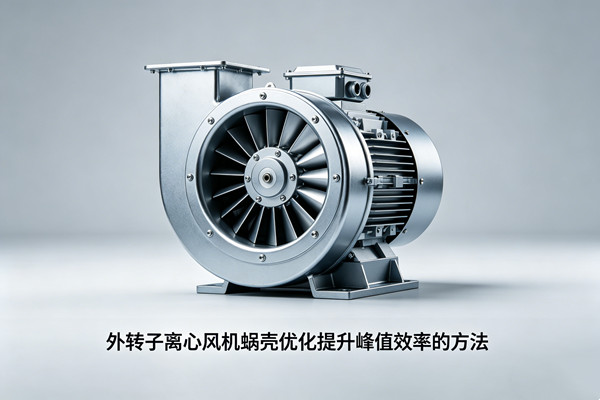 外轉子離心風機蝸殼優化提升峰值效率的方法
